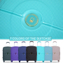 Landisun Luggage Sets 3 Piece, Hard Shell Suitcase Set with Double Spinner Wheels TSA Lock Carry On and Checked Travel Luggage, Lake Blue(20/24/28)