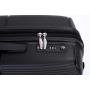 Expandable Hardshell Suitcase Double Spinner Wheels PP Luggage Sets Lightweight Durable Suitcase with TSA Lock,3-Piece Set (20/24/28) ,Black