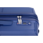 Maleta rígida expandible con ruedas giratorias dobles, juegos de equipaje de PP, maleta ligera y duradera con cerradura TSA, juego de 3 piezas (20/24/28), azul marino