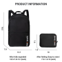 Travelhouse Travel Backpack Laptop Business 18 Inch Business Anti Theft Slim Sturdy College School Computer Bag.Black