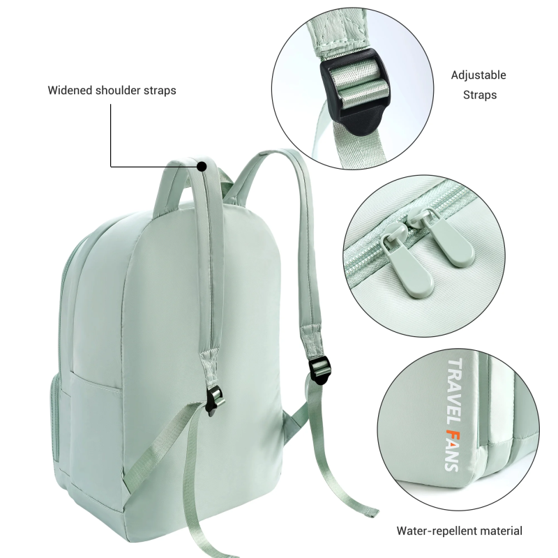Рюкзак для ноутбука Travelhouse, 18-дюймовий, з захистом від крадіжки, тонкий, міцний, для коледжу, зелений