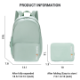 Travelhouse Travel Backpack Laptop Business 18 Inch Business Anti Theft Slim Sturdy College School Computer Bag.Green