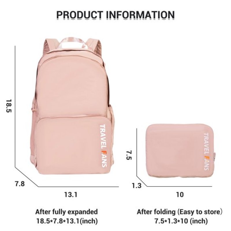 Travelhouse Travel Backpack Laptop Business 18 Inch Business Anti Theft Slim Sturdy College School Computer Bag.Pink