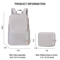 Travelhouse Travel Backpack Laptop Business 18 Inch Business Anti Theft Slim Sturdy College School Computer Bag.White