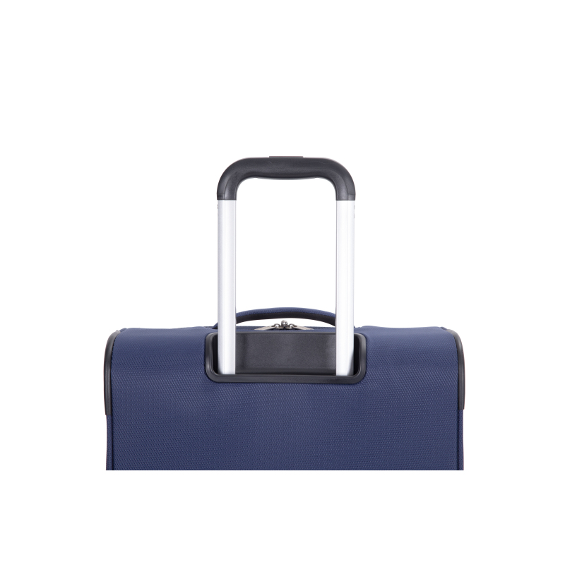 3-Piece Set (18/Travelbag /toiletry bag) ,Softshell Suitcase Spinner Wheels Terylene Polyester Luggage Sets Carry On Suitcase Luggage Lightweight Durable Suitcase BLUE