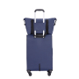 3-Piece Set (18/Travelbag /toiletry bag) ,Softshell Suitcase Spinner Wheels Terylene Polyester Luggage Sets Carry On Suitcase Luggage Lightweight Durable Suitcase BLUE