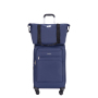 3-Piece Set (18/Travelbag /toiletry bag) ,Softshell Suitcase Spinner Wheels Terylene Polyester Luggage Sets Carry On Suitcase Luggage Lightweight Durable Suitcase BLUE