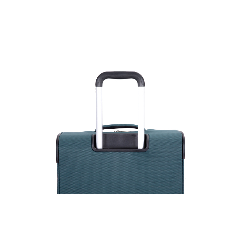 3-Piece Set (18/Travelbag /toiletry bag) ,Softshell Suitcase Spinner Wheels Terylene Polyester Luggage Sets Carry On Suitcase Luggage Lightweight Durable Suitcase DARK GREEN