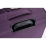 3-Piece Set (18/Travelbag /toiletry bag) ,Softshell Suitcase Spinner Wheels Terylene Polyester Luggage Sets Carry On Suitcase Luggage Lightweight Durable Suitcase PURPLE