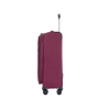 3-Piece Set (18/Travelbag /toiletry bag) ,Softshell Suitcase Spinner Wheels Terylene Polyester Luggage Sets Carry On Suitcase Luggage Lightweight Durable Suitcase WINE RED 