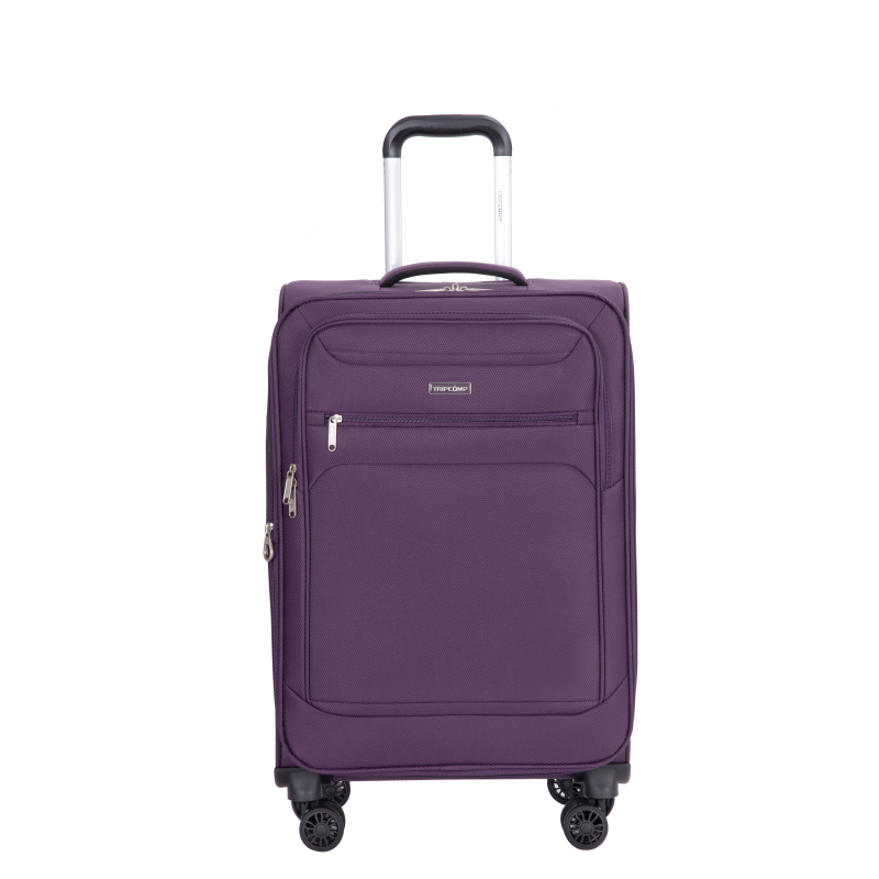 5-Piece Set (18/23/27/Travelbag /toiletry bag) ,Softshell Suitcase Spinner Wheels Terylene Polyester Luggage Sets Carry On Suitcase Luggage Lightweight Durable Suitcase PURPLE