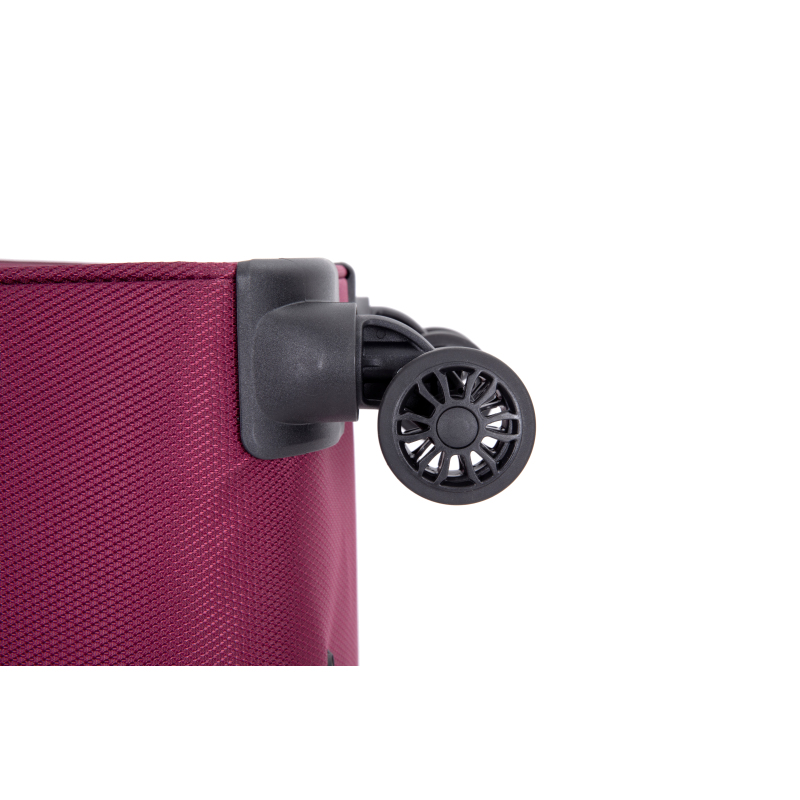 5-Piece Set (18/23/27/Travelbag /toiletry bag) ,Softshell Suitcase Spinner Wheels Terylene Polyester Luggage Sets Carry On Suitcase Luggage Lightweight Durable Suitcase WINE RED
