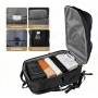 Smicure Travel carry on Backpack Laptop Business 19 Inch Business Anti Theft Slim Sturdy College School Computer Bag.Black