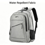 Travel carry on Backpack Business slim Sturdy Laptops Backpack, College School Computer Bag Gift for Men & Women Fits 15 Inch Notebook.Gray