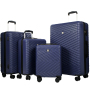 Travelhouse 4 Piece Hardshell Luggage Set Hardside Lightweight Suitcase with TSA Lock Spinner Wheels.(Dark green)