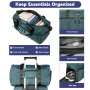 Luggage Sets 5 Piece with Duffel Bag, Hardside Suitcase Set with Spinner Wheel and TSA Lock, Lightweight Travel Luggage for Men and Women, Green