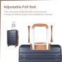 Smicure Hardside Luggage Sets 6 Piece, Hardshell Suitcase with TSA Lock Spinner Wheel and Travel Duffle Bag.Blue