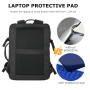 Travel carry on Backpack Laptop Business 17 Inch Business Slim Sturdy College School Computer Bag Gift for Men & Women.Black