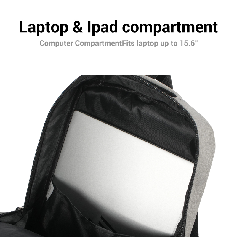 Travel carry on Backpack Business slim Sturdy Laptops Backpack, College School Computer Bag Gift for Men & Women Fits 15 Inch Notebook.Gray