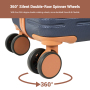 Smicure Hardside Luggage Sets 6 Piece, Hardshell Suitcase with TSA Lock Spinner Wheel and Travel Duffle Bag.Blue