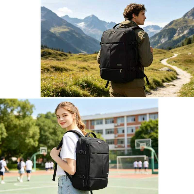 Travel carry on Backpack Laptop Business 17 Inch Business Slim Sturdy College School Computer Bag Gift for Men & Women.Black