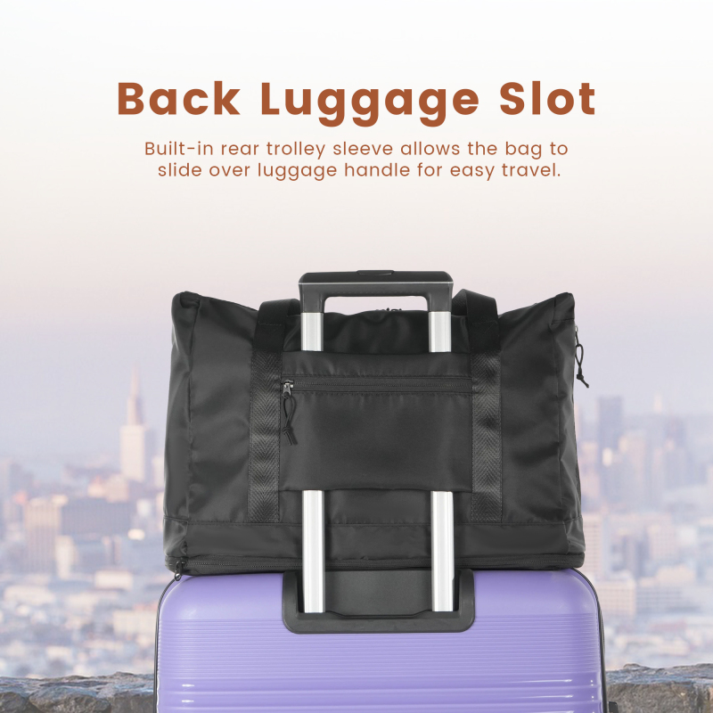 NiceTravel 8-Piece Hardside Luggage Set, Lightweight Suitcase with TSA Lock & Expandable Travel Tote Bag and Packing Cube, Purple
