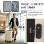NiceTravel 4-Piece Hardside Luggage Set,Lightweight suitcase with TSA Locks & Double Spinner Wheels, Beige