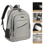 Travel carry on Backpack Business slim Sturdy Laptops Backpack, College School Computer Bag Gift for Men & Women Fits 15 Inch Notebook.Gray