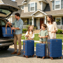 Smicure Hardside Luggage Sets 6 Piece, Hardshell Suitcase with TSA Lock Spinner Wheel and Travel Duffle Bag.（light Blue）