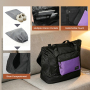 NiceTravel 8-Piece Hardside Luggage Set, Lightweight Suitcase with TSA Lock & Expandable Travel Tote Bag and Packing Cube, Purple
