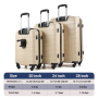 NiceTravel Luggage Set (20/24/28 inch),Hard-shell suitcase with Cup Holder(20"), Combination Locks & 360° Spinner Wheels, Beige