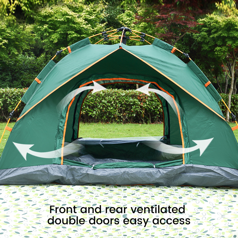 Forest Myth 2-4 Person Instant Camping Tent, Easy Automatic Pop up Tents for Camping/Outdoor/Beach/Hiking/Traveling,Green