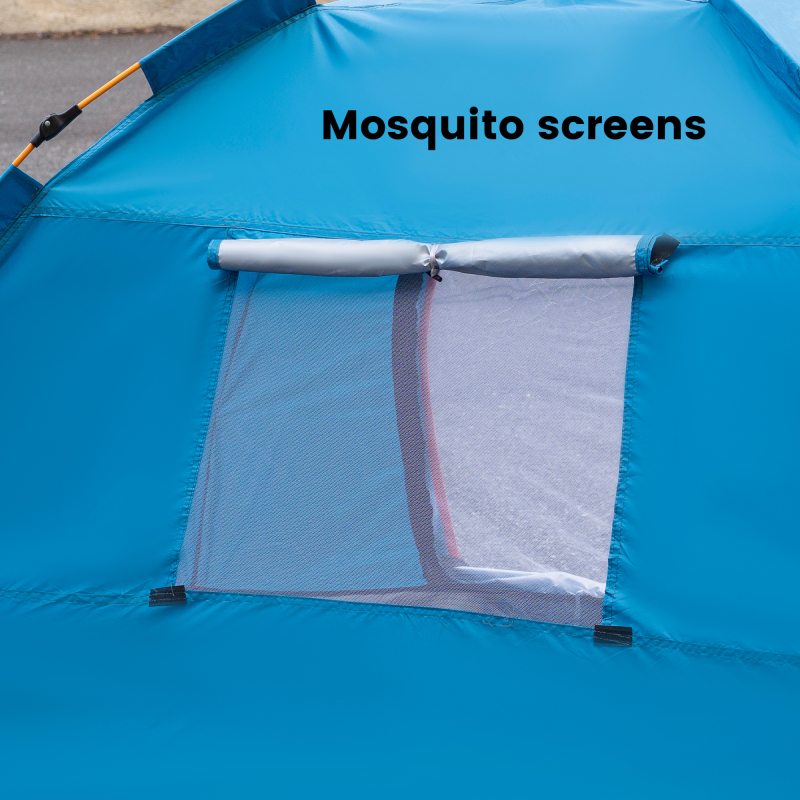  Forest Myth 2 Person Instant Camping Tent, Auto Setup Pop Up Tent for Camping/Hiking/Travel, Blue