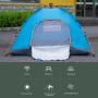  Forest Myth 2 Person Instant Camping Tent, Auto Setup Pop Up Tent for Camping/Hiking/Travel, Blue