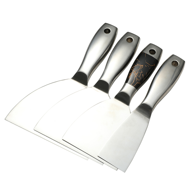 All Stainless Steel Joint Knife One-Piece Stainless Steel Handle Putty Knife