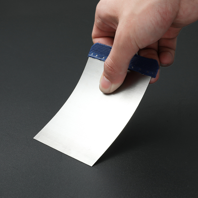 Ensemble de 4 grattoirs à peinture en acier inoxydable avec manche en plastique
