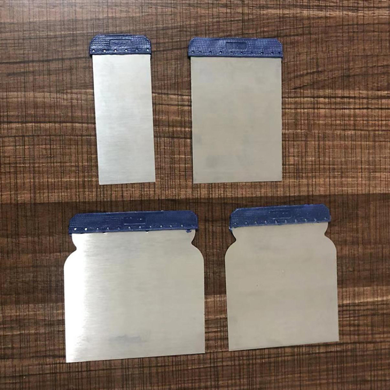Ensemble de 4 grattoirs à peinture en acier inoxydable avec manche en plastique
