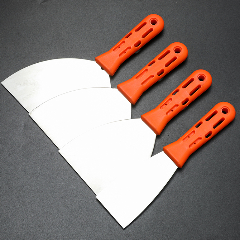Plastic ABS Handle Soft Grip Flexible Stainless Steel Carbon Steel  Rust-free Putty Knife Scrapers