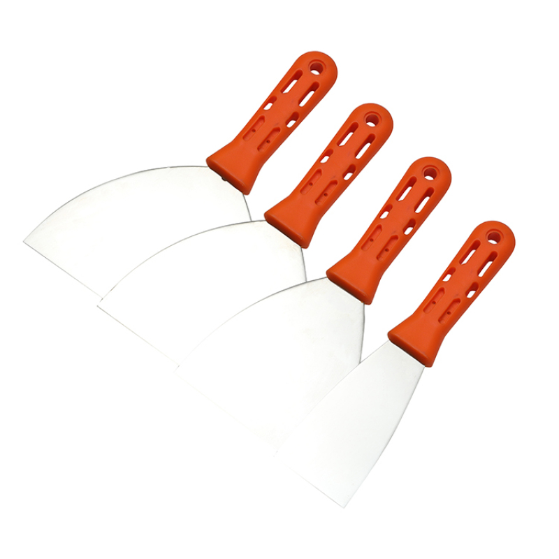 Plastic ABS Handle Soft Grip Flexible Stainless Steel Carbon Steel  Rust-free Putty Knife Scrapers