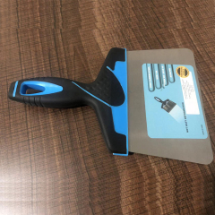 Injection Molded Plastic Handle Stainless Steel Putty Knife Scraper