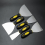 Mirror Surface Polished Stainless Steel Paint Scraper Rubber Handle Putty Knife