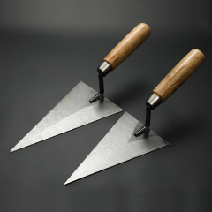 TPR Handle Pointing Trowel Carbon Steel Wooden Handle Bricklaying Trowel