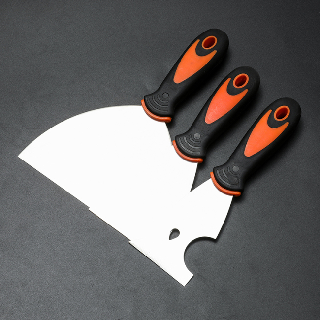 Hand Tool Putty Knife Scraper Blade Trowel Scraper Shovel Construction Spatula Kit Plastic Handle Wall Plastic Spatula