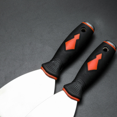 Plastic Handle Flexible Blade Carbon Steel Mirror Polished Putty Knife Spatula