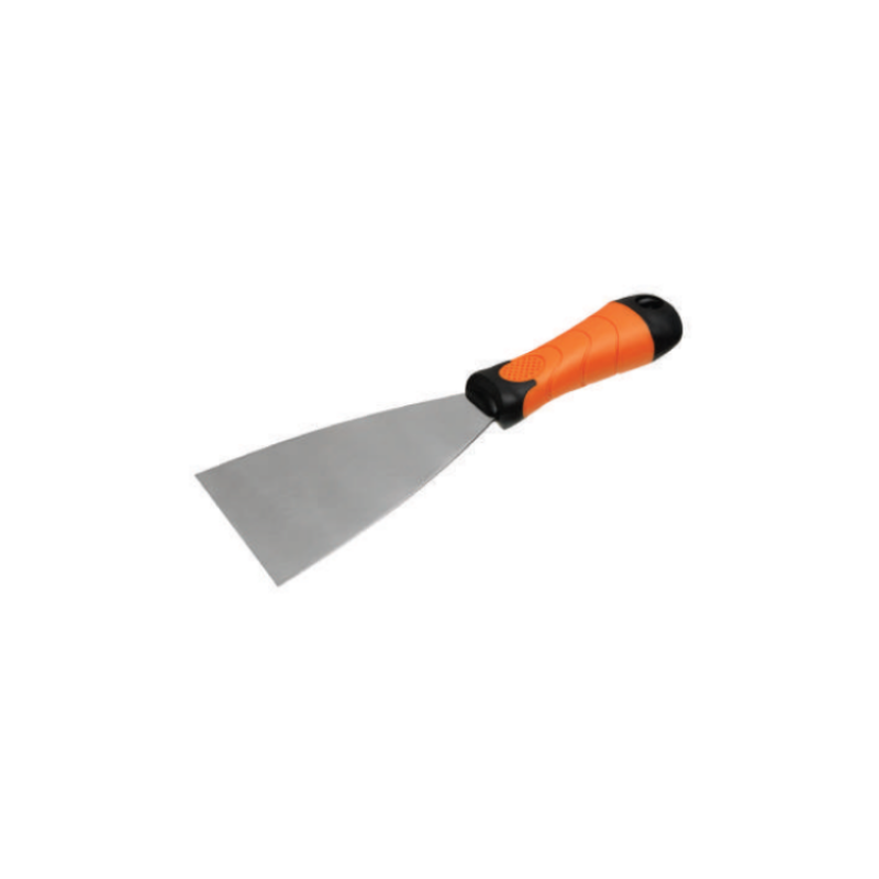 Plastic Handle Stainless Steel Carbon Steel Soft Grip Heavy Duty Bent Putty Knife Scraper