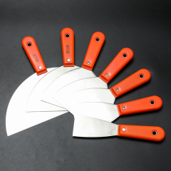 Plastic handle Stainless Steel Carbon Steel Soft Grip Heavy Duty Bent Putty Knife Scraper