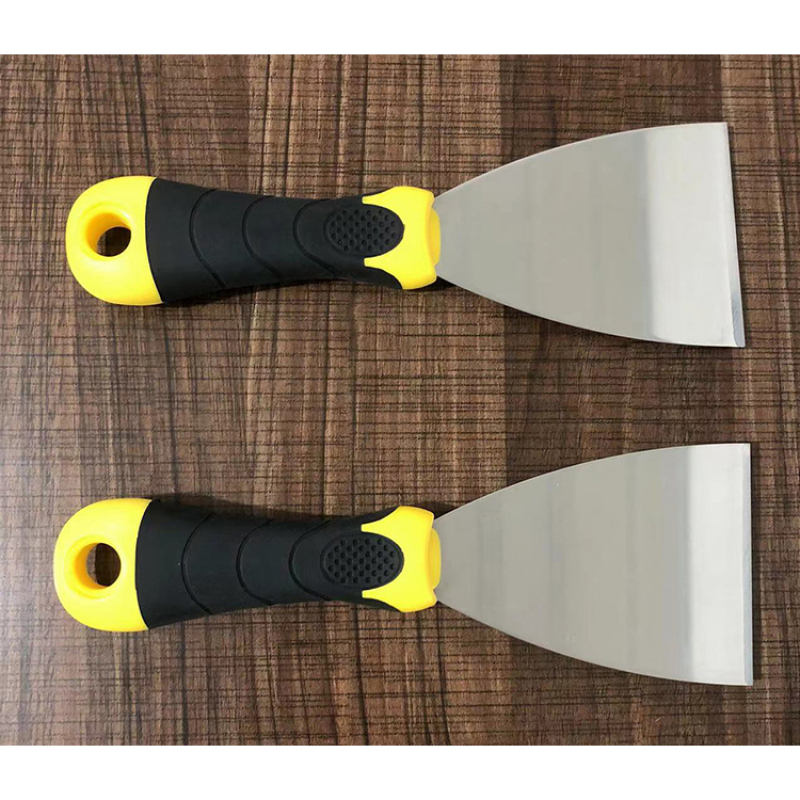 Plastic Handle Stainless Steel Carbon Steel Soft Grip Heavy Duty Bent Putty Knife Scraper