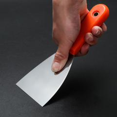Plastic handle Stainless Steel Carbon Steel Soft Grip Heavy Duty Bent Putty Knife Scraper