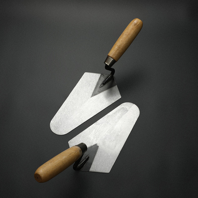 Wooden Handle Carbon Steel Blade Concrete Mortar Float Patching Finishing Masonry Bricklaying Trowel