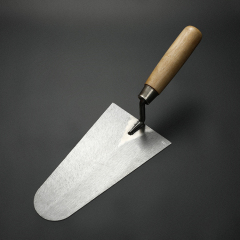 Wooden Handle Narrow Carbon Steel Blade Concrete Mortar Float Patching Finishing Masonry Bricklaying Trowel